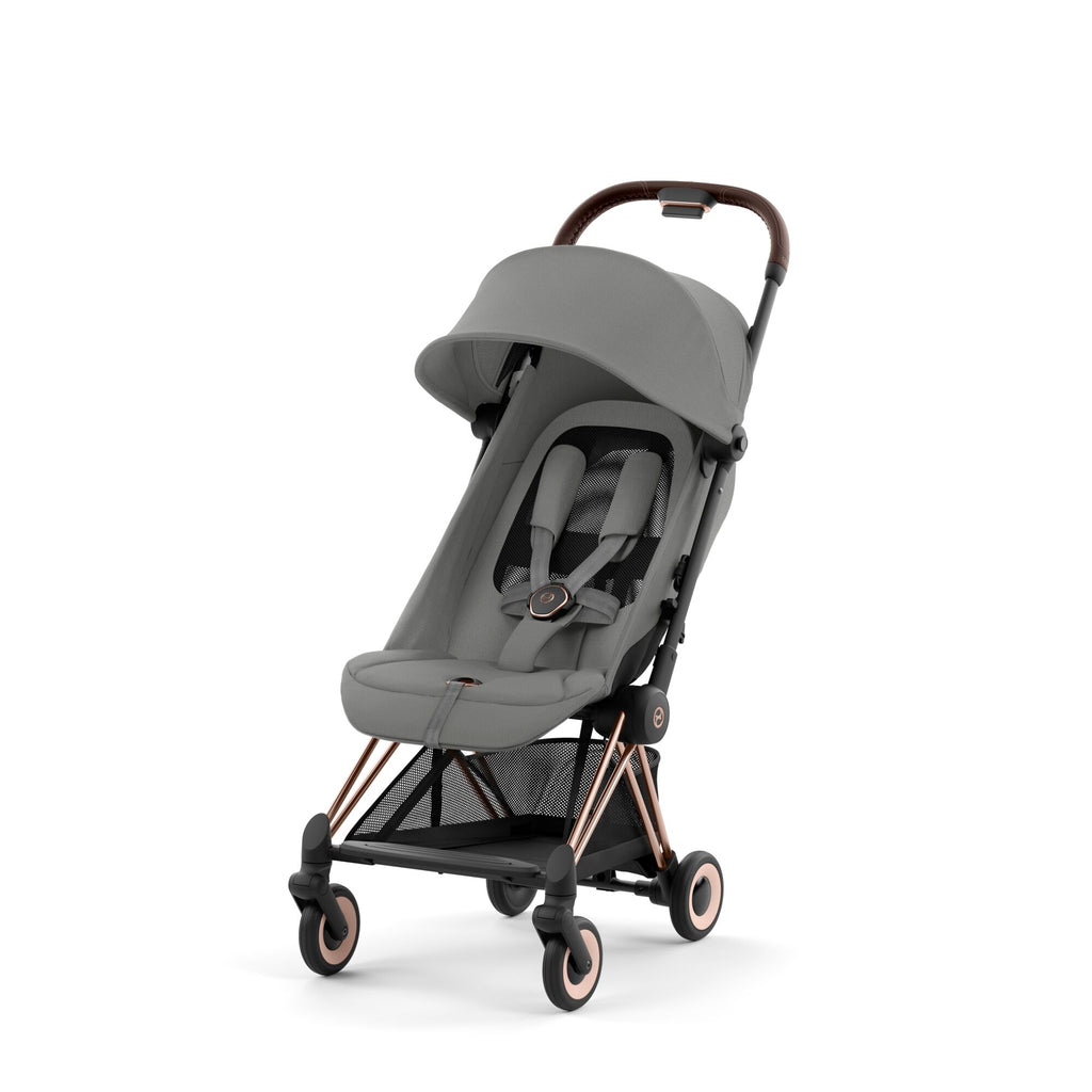Cybex Coya Compact Stroller 2023 - Rose Gold, Mirage Grey
