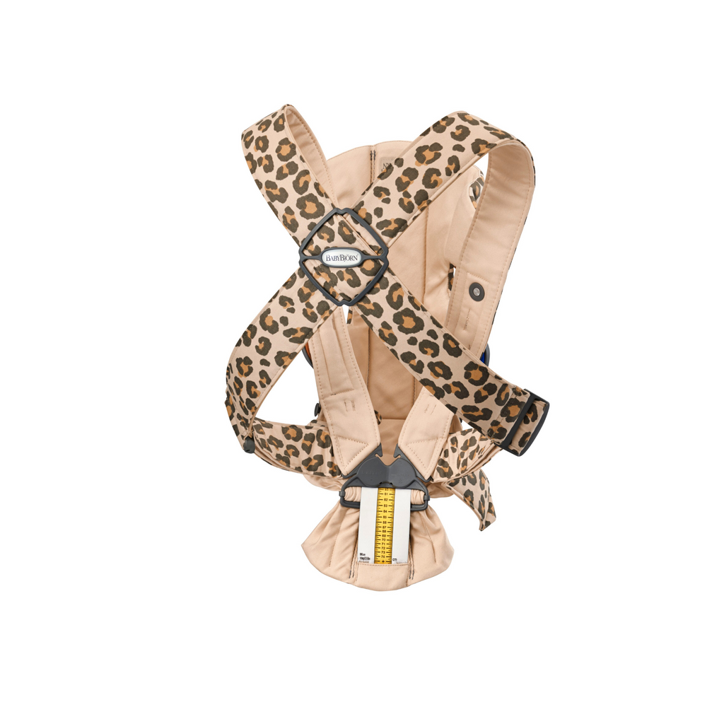 BabyBjorn Mini Baby Carrier - Cotton - Beige/Leopard