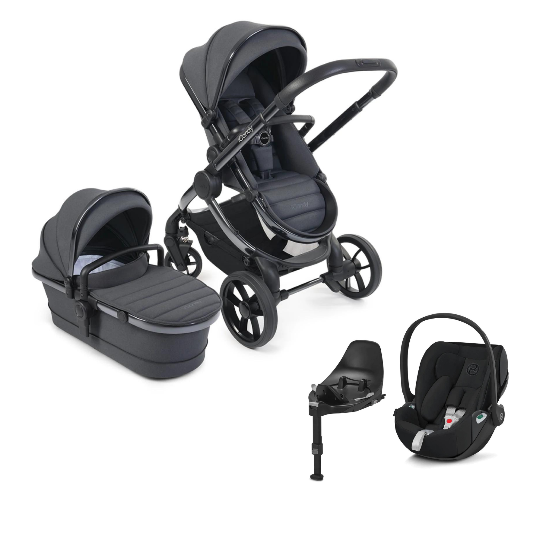 Dark grey cheap travel system