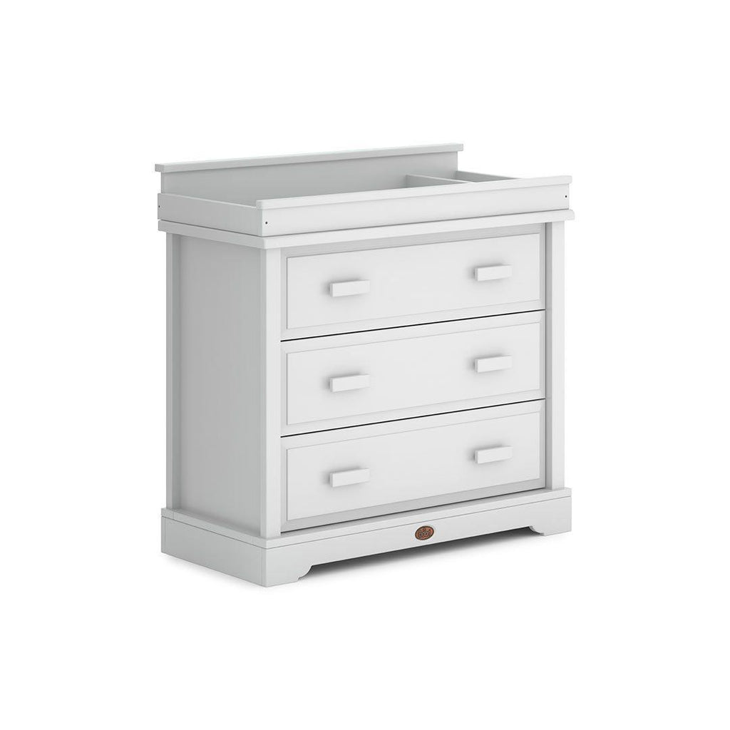 Boori Universal 3 Drawer Dresser with Squared Changing Station - Barley White