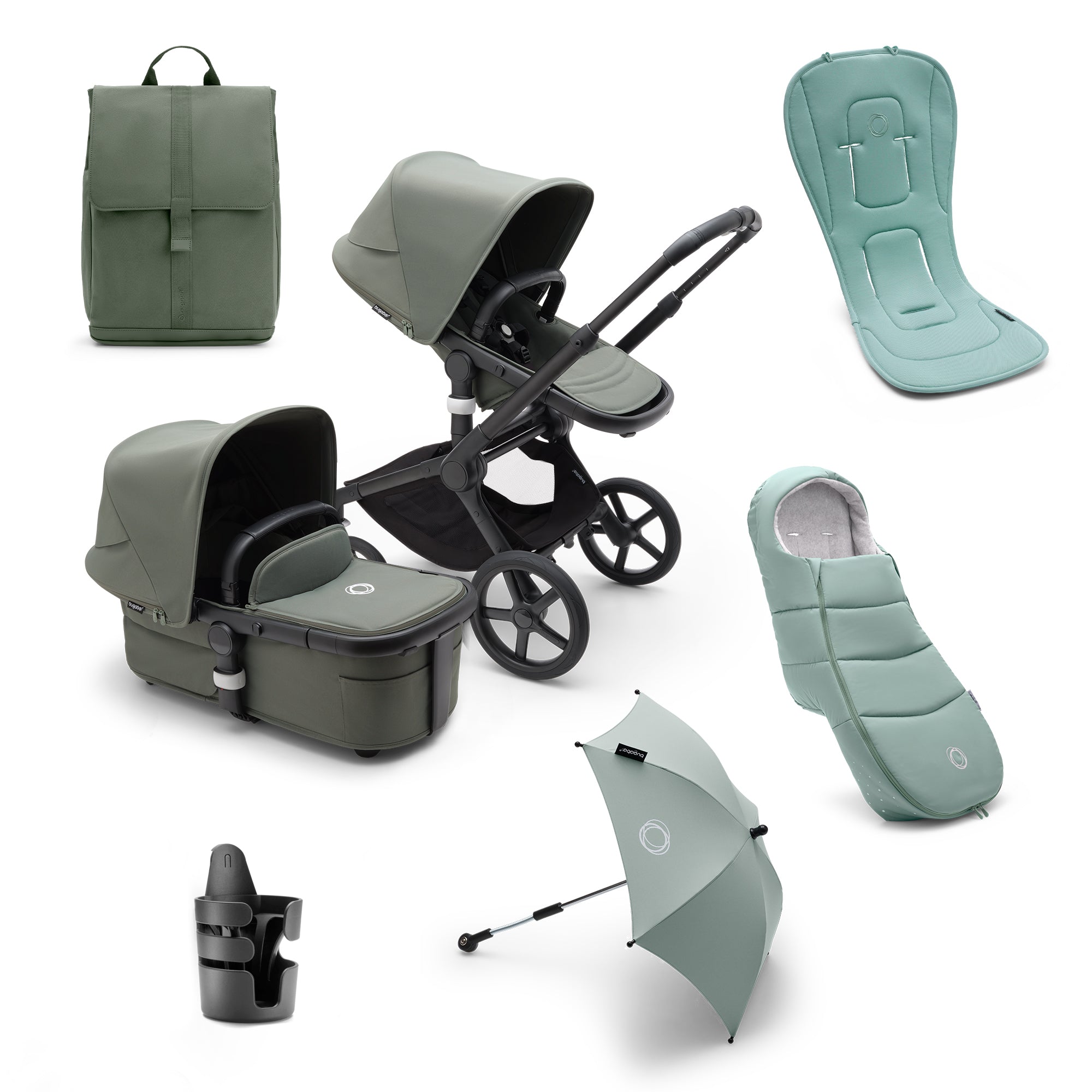 Bugaboo Fox Complete Pushchair Bundle Forest Green