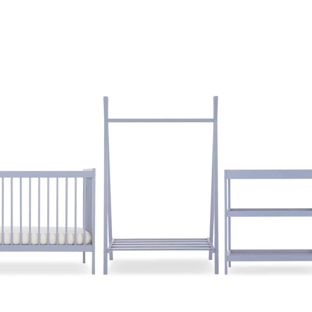 CuddleCo Nola 3 Piece Nursery Furniture Set - Flint Blue