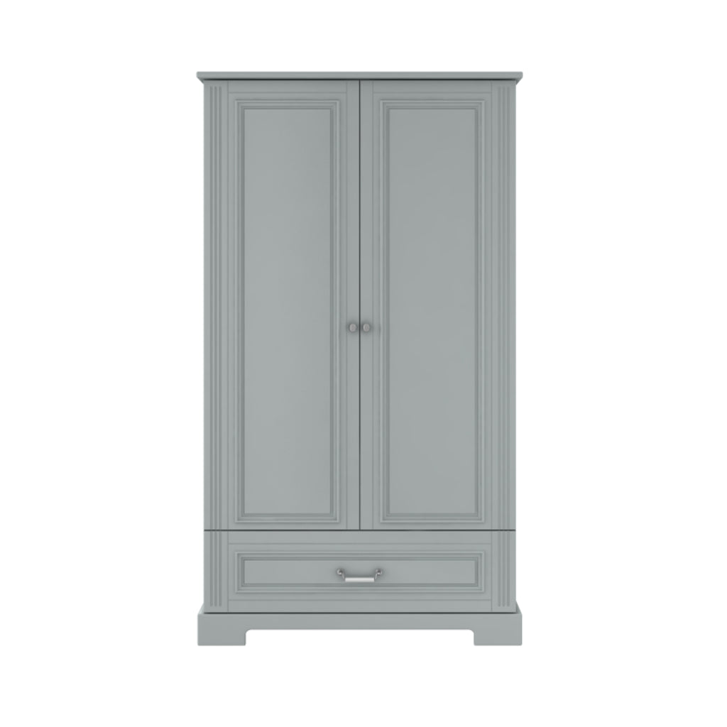 Ines 2-Door Wardrobe - Neutral Grey