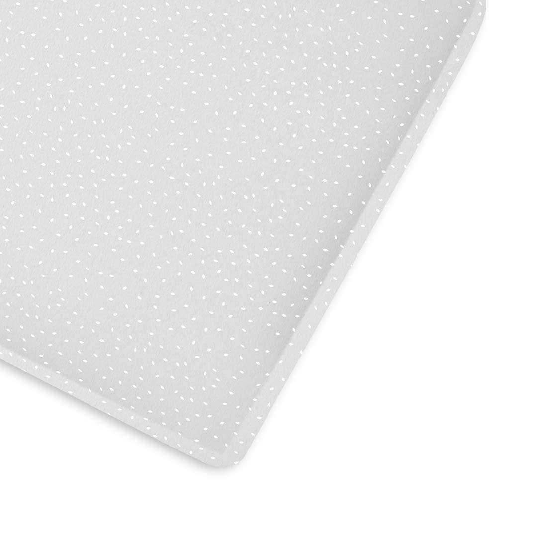 The Little Green Sheep Organic Cot & Cot Bed Fitted Sheet Dove Ric