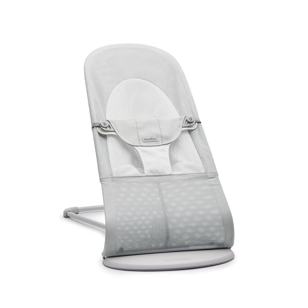 BabyBjorn Bouncer Balance Soft Mesh Silver/White (Grey Frame)