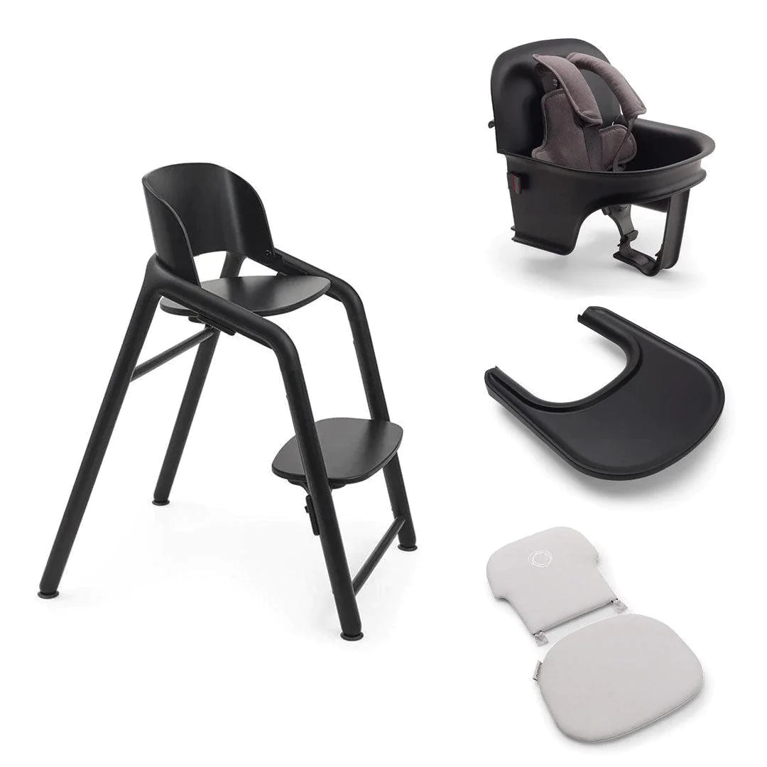 Black baby online high chair