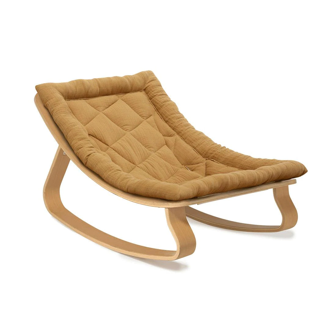 Charlie Crane Levo Baby Rocker Beech Camel