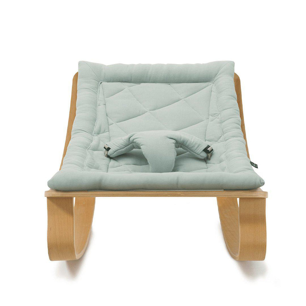 Charlie Crane Levo Baby Rocker - Beech + Organic Farrow Grey