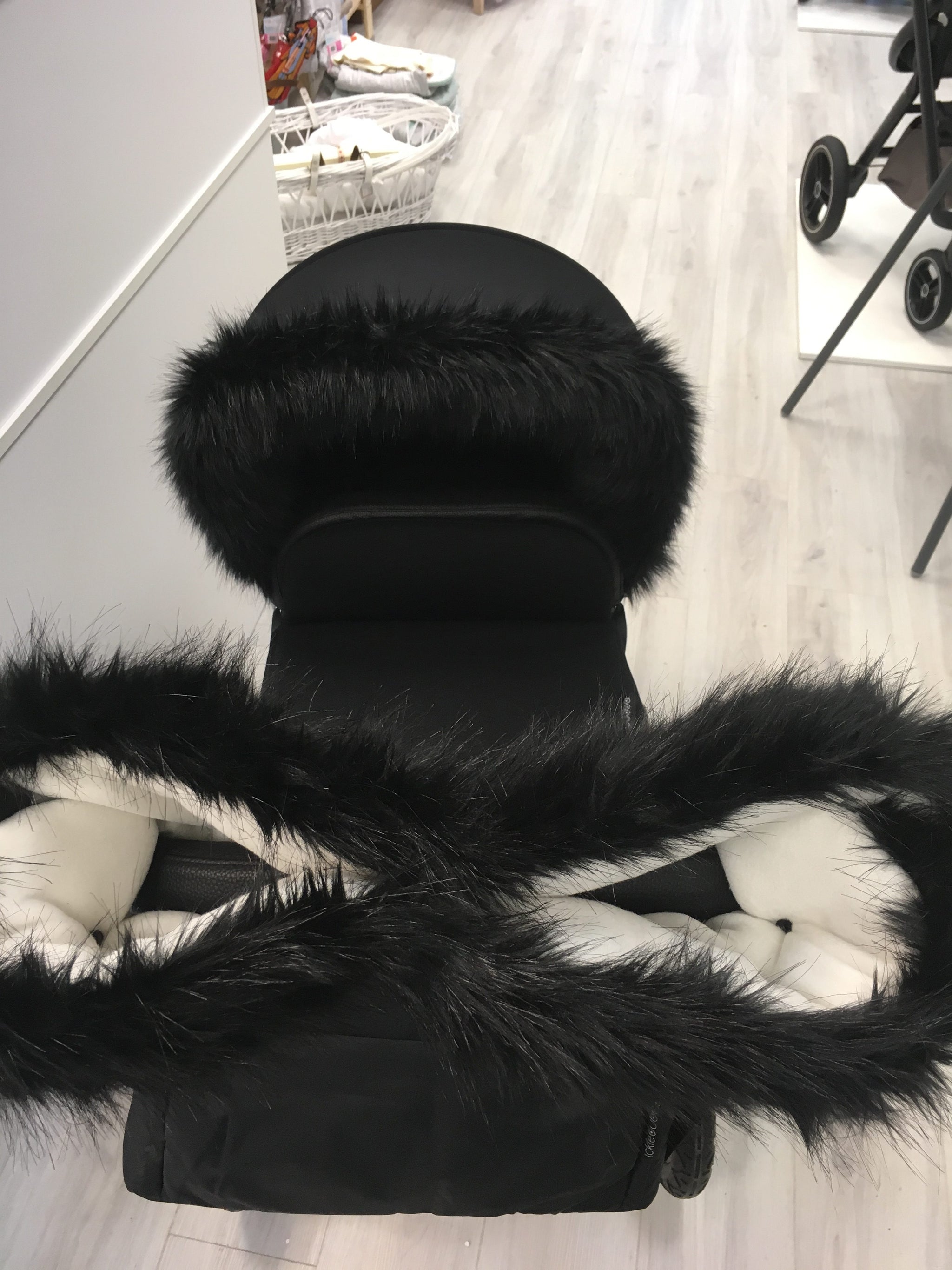 Fur pram hand muff best sale