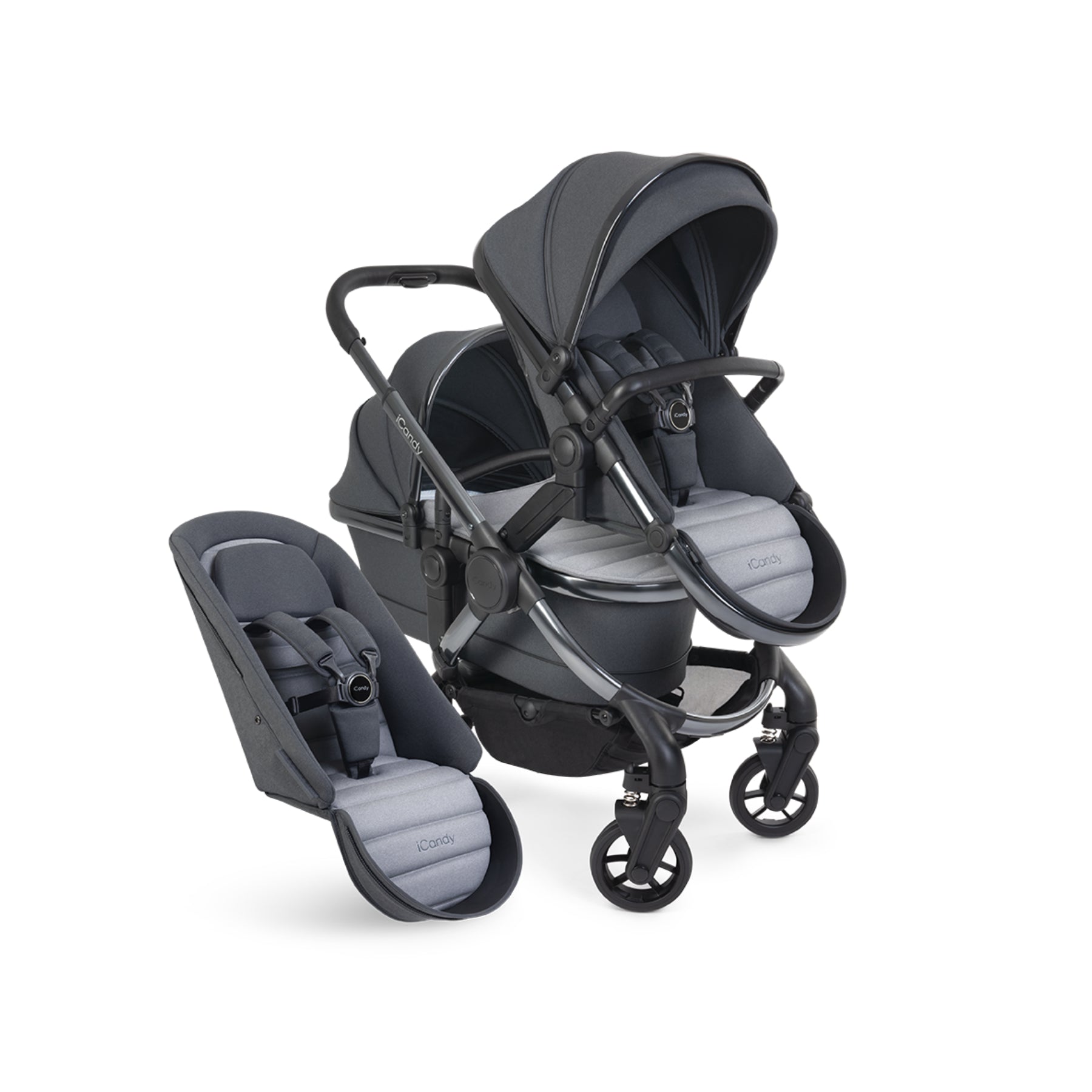 iCandy Peach Double Pushchair – Truffle