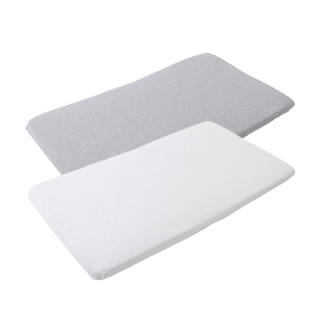 Maxi-Cosi Iris Bedsheets - White/Grey - 2 Pack