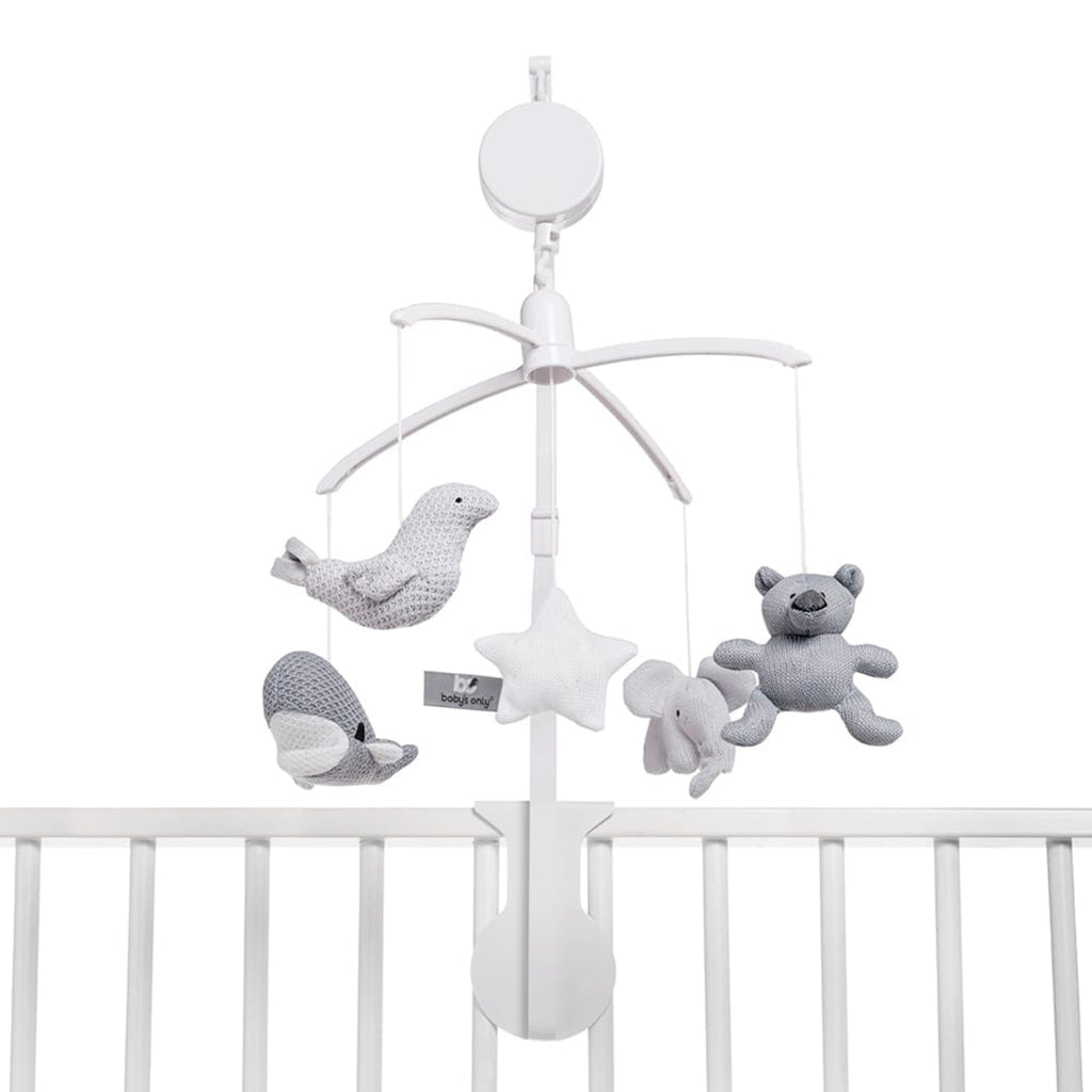 Baby's Only Musical Mobile - Silver Grey/ Grey/ White