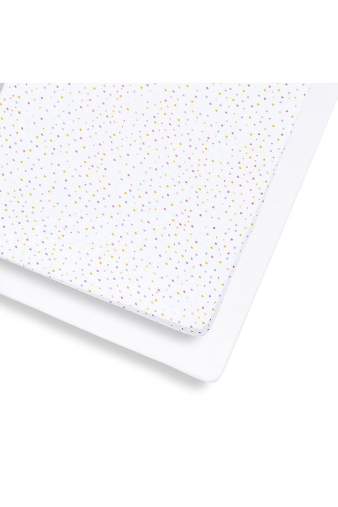Snüz Cot & Cot Bed 2 Pack Fitted Sheet – Colour Spots - Beautiful Bambino