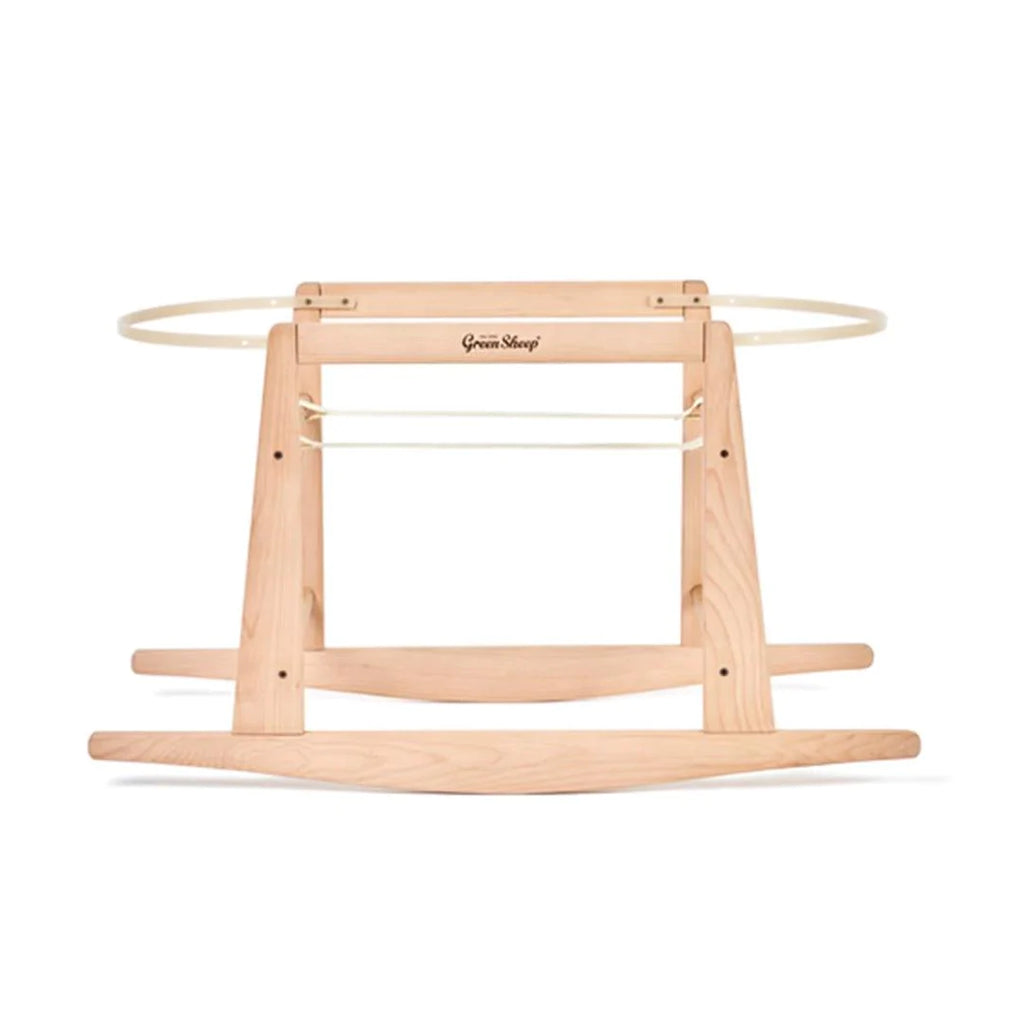 The Little Green Sheep Rocking Moses Basket Stand - Natural