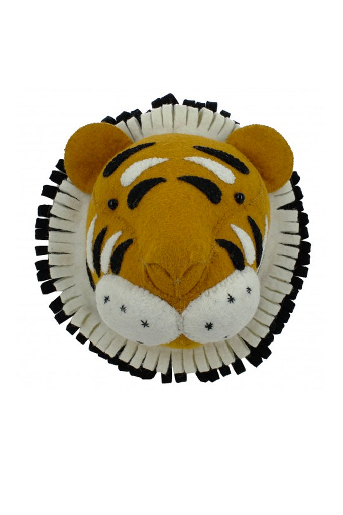Fiona Walker England Decorative Double Ruff Tiger Head - Beautiful Bambino